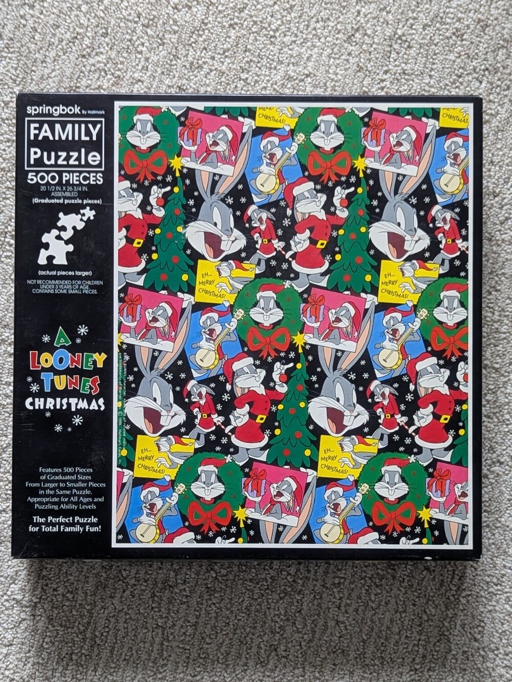 Looney Tunes Christmas 500-Piece Family Puzzle - Multi-Color by Springbok